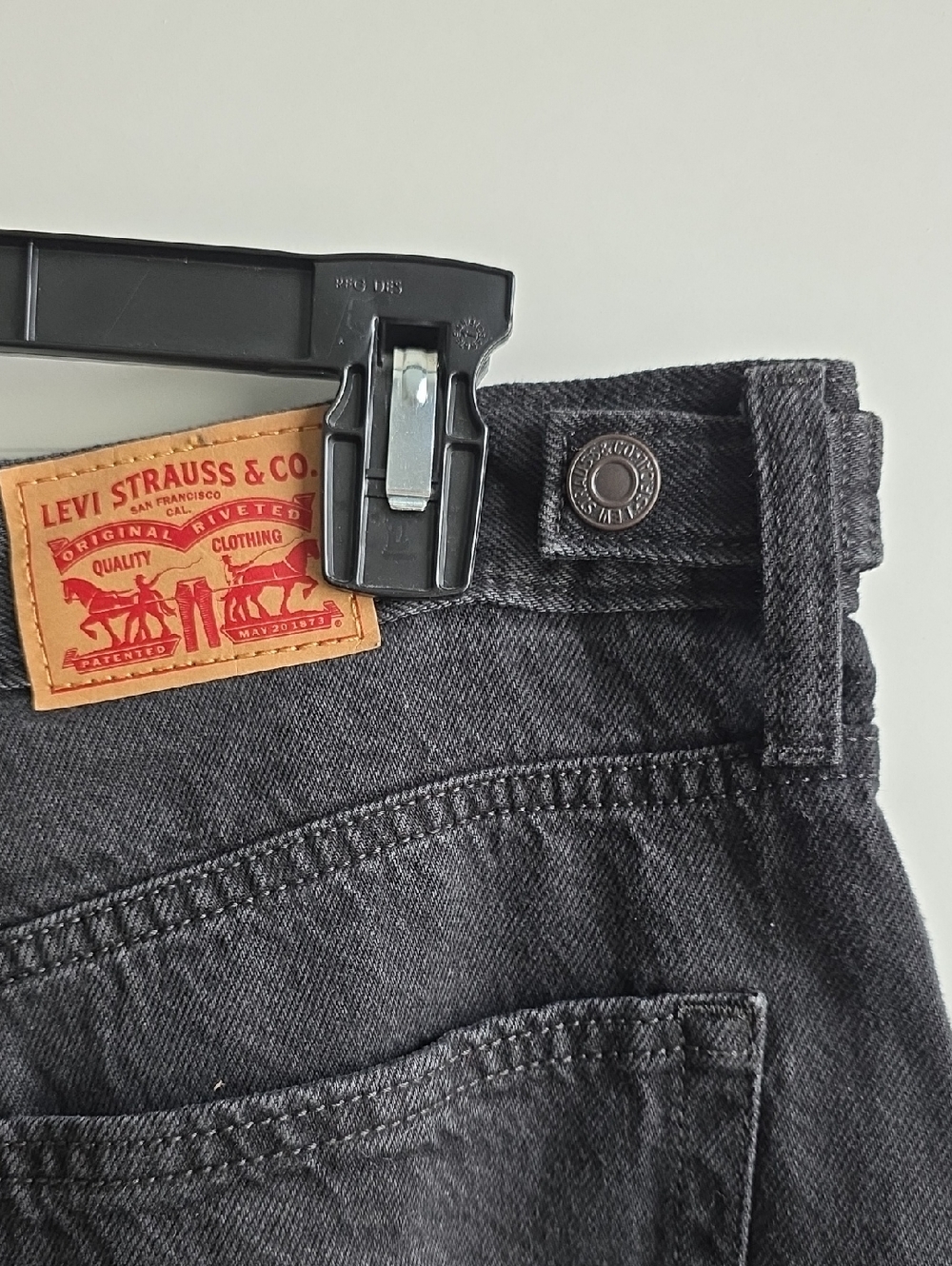 Levis Cinch Baggy Washed Black Size 32 G099 - Picture 5 of 10